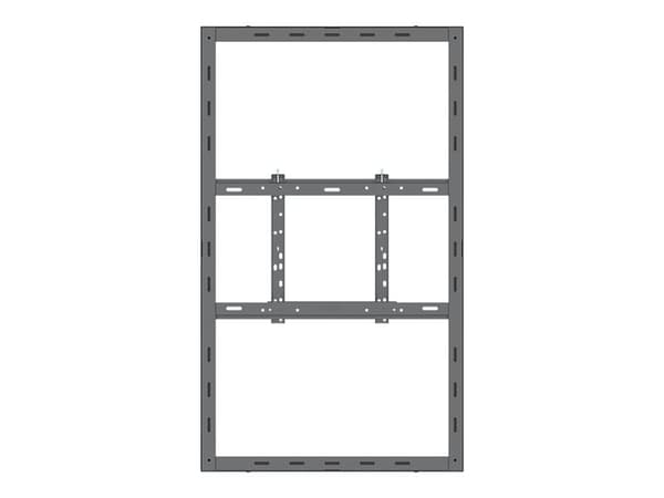 Multibrackets M Pro Series - Innhegning - lav profil - for digitalsignerings-LCD-panel - medium - låsbar - stål - svart - skjermstørrelse: 55" - vegg