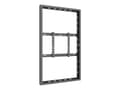 Miniatyrbilde 2 av 5: Multibrackets M Pro Series - Innhegning - lav profil - for digitalsignerings-LCD-panel - medium - låsbar - stål - svart - skjermstørrelse: 55" - vegg