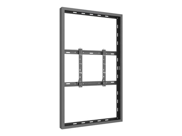 Multibrackets M Pro Series - Innhegning - lav profil - for digitalsignerings-LCD-panel - medium - låsbar - stål - svart - skjermstørrelse: 55" - vegg