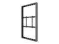 Miniatyrbilde 1 av 5: Multibrackets M Pro Series - Innhegning - lav profil - for digitalsignerings-LCD-panel - medium - låsbar - stål - svart - skjermstørrelse: 55" - vegg