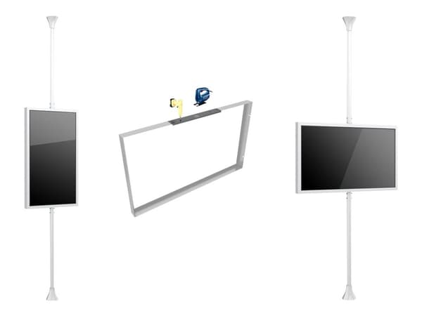 Multibrackets 1614, Musta, Terästä, 260 mm, 90 mm, 80 mm, 500 g