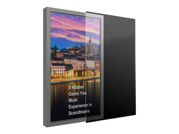 Multibrackets M - Monteringskomponent (säkerhetsskärm) - för inhägnad/LCD TV - polykarbonat - transparent - skärmstorlek: 55"