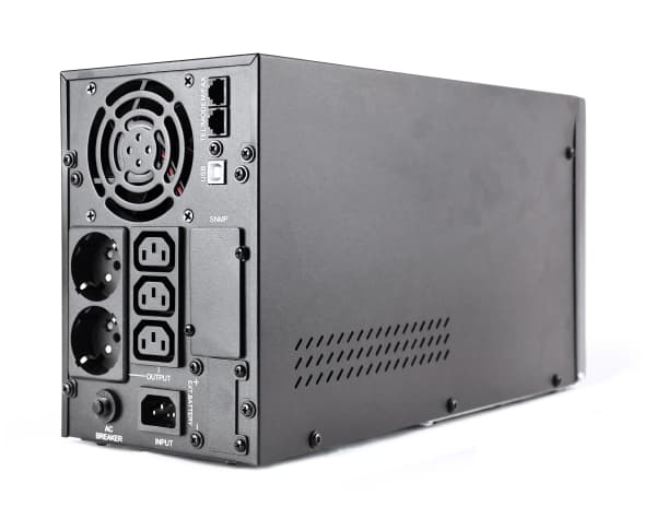 EnerGenie EG-UPS-PS2000-02 - UPS - AC 220 V - 1600 Watt - 2000 VA - 9 At - USB, RJ-45 - lähtöliitännät: 3 kappaletta