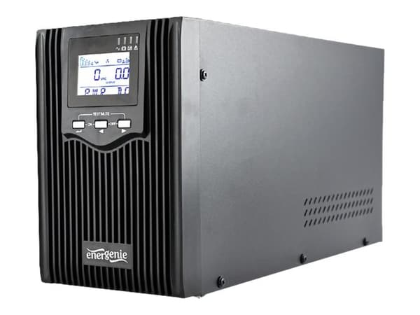 EnerGenie EG-UPS-PS2000-02 - UPS - AC 220 V - 1600 Watt - 2000 VA - 9 At - USB, RJ-45 - lähtöliitännät: 3 kappaletta