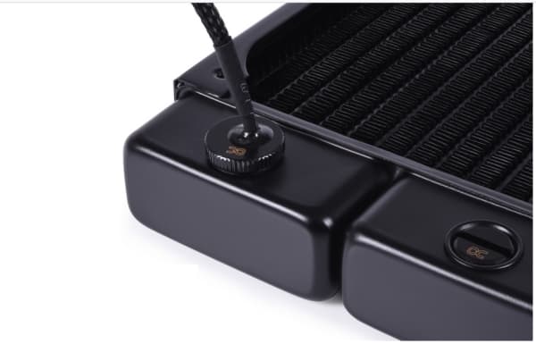 Alphacool 17596, Temperatursensor, mässing, Svart, 1/4", FC, 18 mm