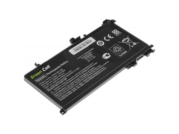 Green Cell - Batteri til bærbar PC (tilsvarer: HP TE03XL) - litiumion - 3-cellers - 3400 mAh - svart