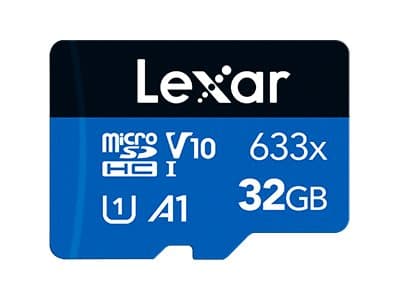 Lexar minnekort LMS0633032G-BNNNG 32 GB, microSDHC, Flash-minne klasse UHS-I Klasse 10, adapter