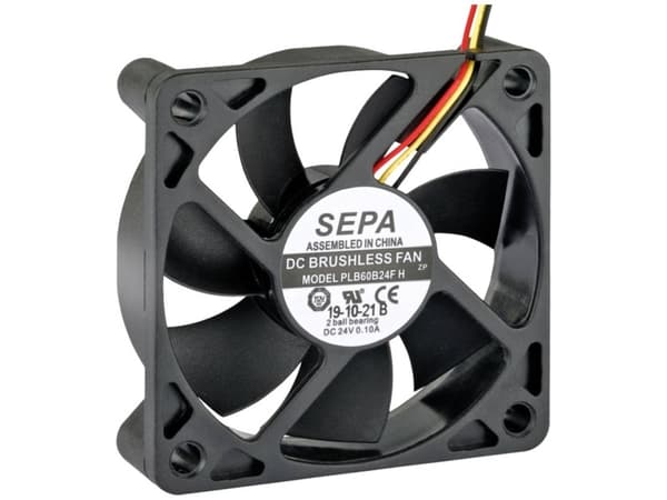 SEPA PLB60B24FSE31A Axialfläkt 24 V/AC 27,6 m³/h (L x B x H) 60 x 60 x 15 mm