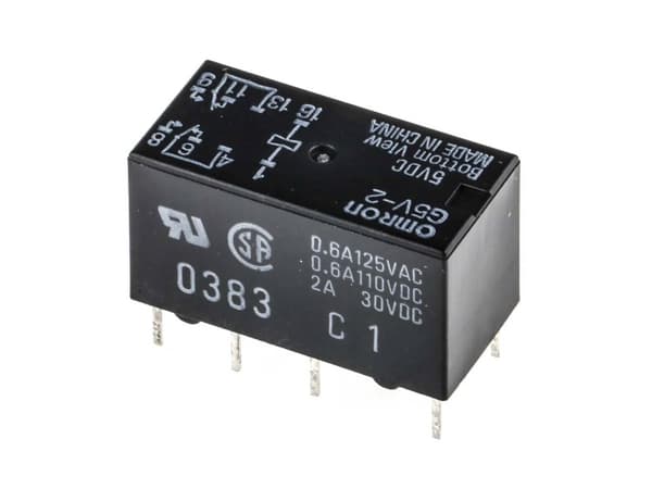 Omron G5V-2-DC5 Powerrelæ 5 V/DC 2 A 2 x omskifter 1 stk Bag