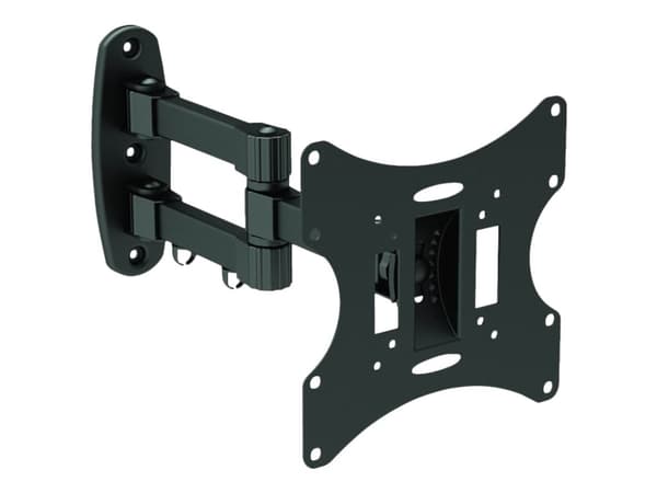 PureMounts PM-BASIC2-37 - Brakett - for LCD-skjerm - stål - svart - skjermstørrelse: 17"-37" - veggmonterbar Sort