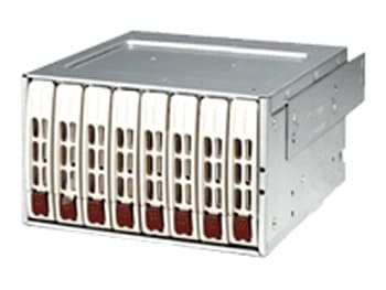 Supermicro M28E1 - Kapsling for lagringsstasjoner med vifte - 2,5" (6,4 cm) - hvit
