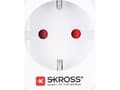 Miniatyrbilde 4 av 4: Skross Europe to USA, Type B, Type C (Europlug), 100-240 V, 15 A, Hvit, 3750 W