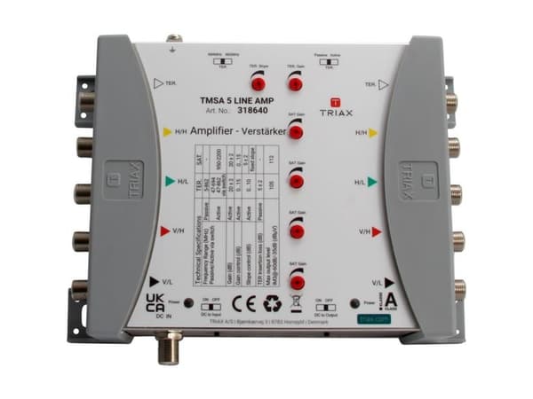 Triax TMSA 5 LINE AMP, 140 mm, 65 mm, 175 mm, 550 g, 190 mm, 150 mm