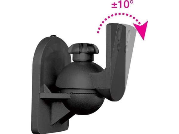 Techly ICA-SP SS28, Vegg, 3,5 kg, Plast, Sort, Vegg, -10 - 10°
