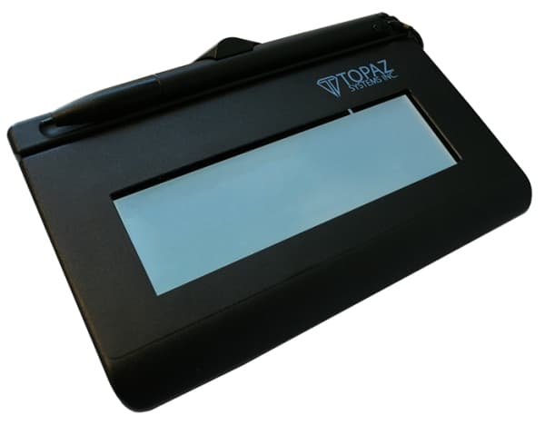Topaz SigLite LCD 1X5 T-LBK460-HSB-R - Signaturterminal m/ LCD-skjerm - 11,2 x 3,3 cm - kabel - USB