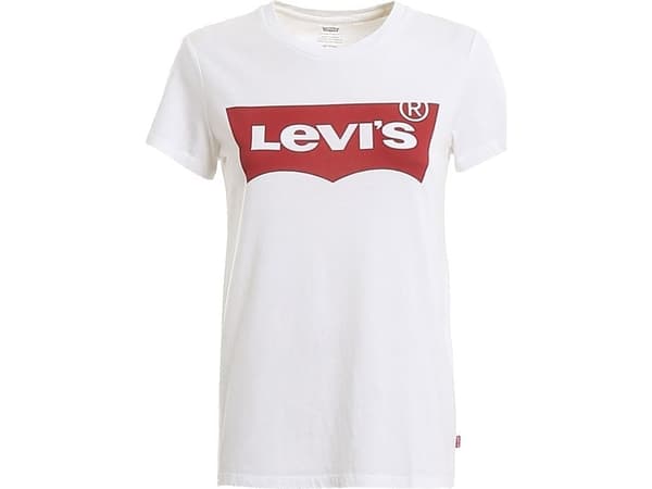 Levi`s THE PERFECT TEE 0053 LARGE BATWING WHITE - XS - damskie - biały
