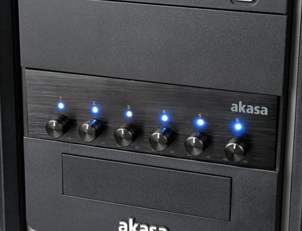Akasa FC.SIX AK-FC-08BK - Viftehastighetsregulator for system