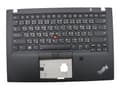 Miniatyrbild 4 av 4: Lenovo - Ersättningstangentbord för bärbar dator - med Trackpoint, UltraNav - bakgrundsbelyst - thailändsk - svart - för ThinkPad T490s 20NX, 20NY