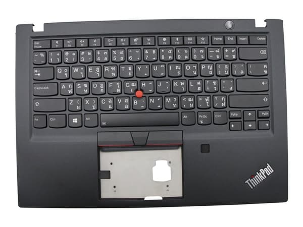 Lenovo - Ersättningstangentbord för bärbar dator - med Trackpoint, UltraNav - bakgrundsbelyst - thailändsk - svart - för ThinkPad T490s 20NX, 20NY