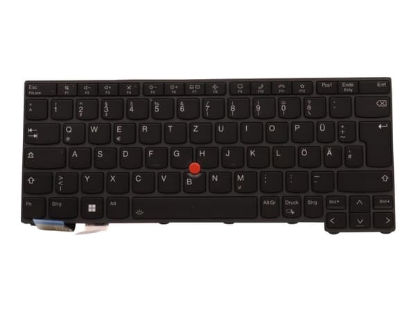 Lite-On - Erstatningstastatur for bærbar PC - med Trackpoint - bakbelysning - Tysk - svart - for ThinkPad L13 Gen 3 21B3, 21B4, 21BA; L13 Yoga Gen 3
