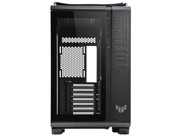 ASUS TUF Gaming GT502 - Mid tower - ATX - sidepanel med vindu (herdet glass) - ingen strømforsyning - USB/lyd