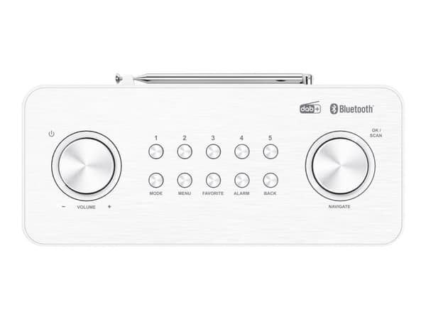Kenwood CR-ST80DAB-W, Henkilökohtainen, Digitaalinen, DAB, DAB+, FM, 87,5 - 108 MHz, 174.928 - 239.200 MHz, PTY
