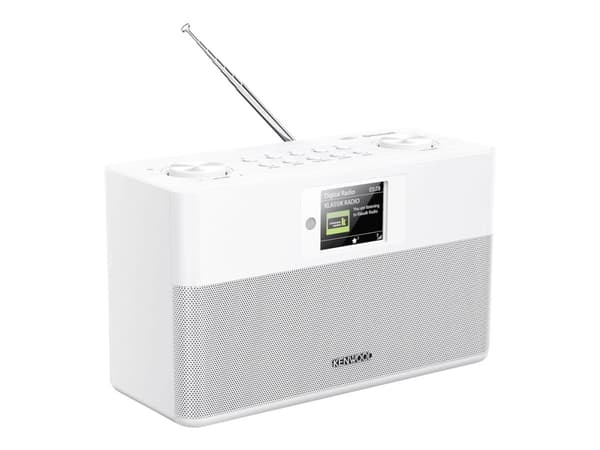 Kenwood CR-ST80DAB - Bærbar DAB-radio - 20 watt - hvit