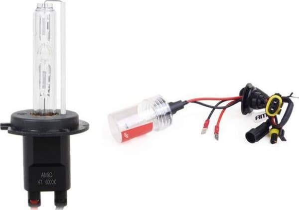 AMiO Xenon pære, xenon H7 6000K glødetråd