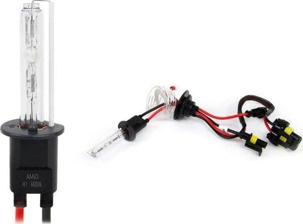 AMiO Xenon pære, xenon H1 6000K glødetråd