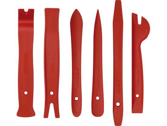 Yato YT-0837, Däckmonteringsjärn, Röd, Nylon, 6 styck