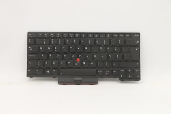 Lite-On - Ersättningstangentbord för bärbar dator - med Trackpoint, UltraNav - bakgrundsbelyst - QWERTY - portugisisk - svart - för ThinkPad L14 Gen