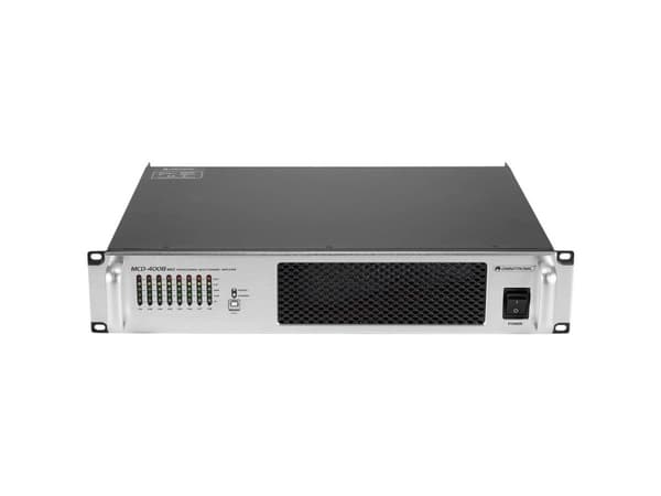 Omnitronic MCD-4008 PA-förstärkare RMS per kanal i 4 ohm: 500 W
