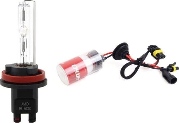 AMiO Xenon glödlampa, xenonfilament H8 H9 H11 6000K