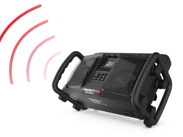 Perfectpro ROCKBULL, Bärbar, DAB+, FM, 50 W, Klassisk, Dans, Platt, Jazz, Rock, LCD, Svart