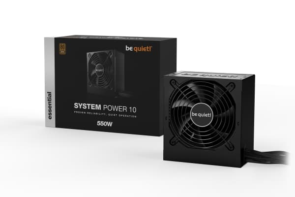 be quiet! System Power 10 550W - Strømforsyning (intern) - ATX12V 2.52/ EPS12V 2.92 - 80 PLUS Bronze - AC 200-240 V - 550 Watt - aktiv PFC - Eurooppa