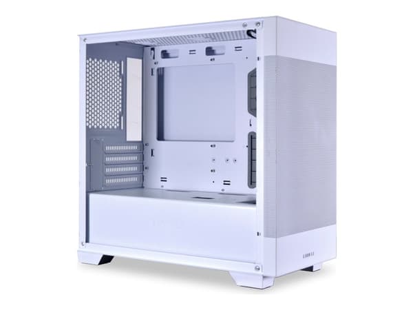 Lian Li Lancool 205M MESH - Tower - micro ATX - sidepanel med vindu (herdet glass) - ingen strømforsyning - snø - USB/lyd