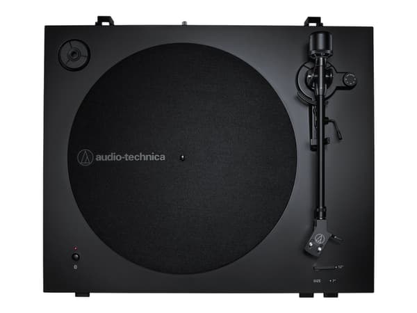 Audio-Technica AT-LP3XBTBK, Hihnakäyttöinen levysoitin, Täysin automaattinen, Musta, Alumiini, 33 1/3,45 RPM, DC-moottori