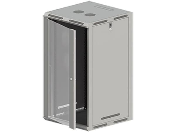 ALANTEC - Skåp - väggmontering, golvmontering - grå - 18U - 19"