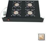 Triton - Systemviftebrett - med 4 kjølevifter - AC 230 V - RAL 7035 - 2U
