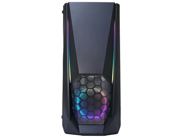 Xilence X505.ARGB, Midi Tower, PC, Svart, ATX, micro ATX, Mini-ITX, Akrylnitrilbutadienstyren (ABS), Plast, Härdat glas, 120,140 mm