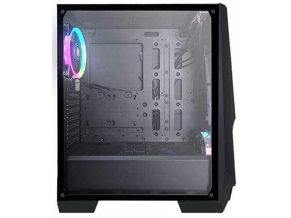 Xilence X505.ARGB, Midi Tower, PC, Svart, ATX, micro ATX, Mini-ITX, Akrylnitrilbutadienstyren (ABS), Plast, Härdat glas, 120,140 mm