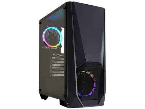Xilence X505.ARGB, Midi Tower, PC, Svart, ATX, micro ATX, Mini-ITX, Akrylnitrilbutadienstyren (ABS), Plast, Härdat glas, 120,140 mm Svart