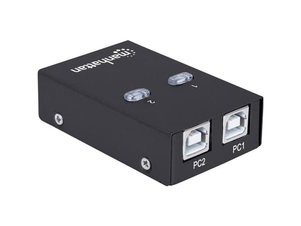 Manhattan 162005, USB 2.0, USB Typ B, 480 Mbit/s, Vit, Akrylnitrilbutadienstyren (ABS), 1,5 m, FCC CE RoHS WEEE