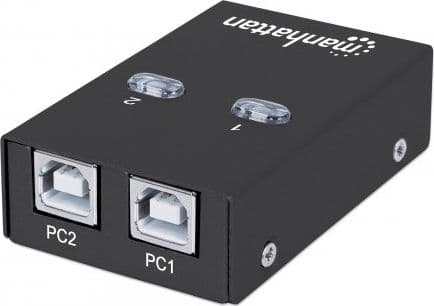 Manhattan 162005, USB 2.0, USB Typ B, 480 Mbit/s, Vit, Akrylnitrilbutadienstyren (ABS), 1,5 m, FCC CE RoHS WEEE