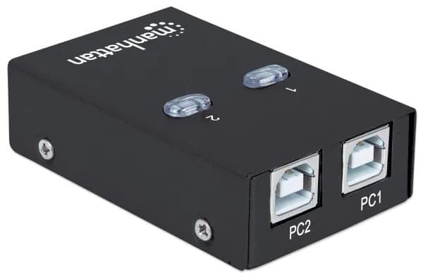Manhattan 162005, USB 2.0, USB Typ B, 480 Mbit/s, Vit, Akrylnitrilbutadienstyren (ABS), 1,5 m, FCC CE RoHS WEEE