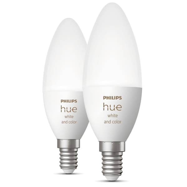 Philips Hue White Color Ambiance E14 Kron 2-pack