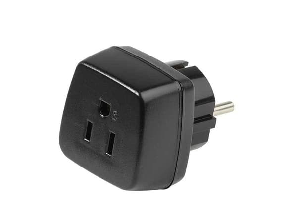 Vivanco 34436, Type B, Type F, 250 V, 50 Hz, 15 A, Sort
