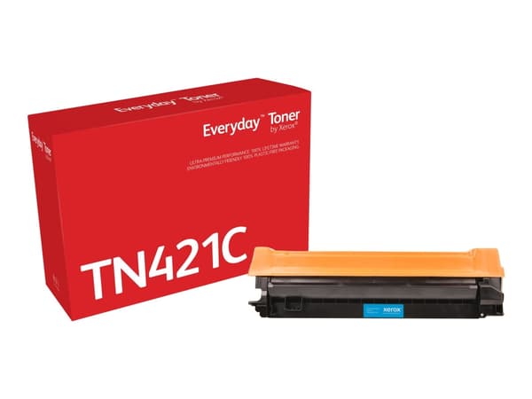 Everyday ™ Cyan Toner by compatible with Brother TN-421C, Standard capacity, 1800 pages, Cyan, 1 pc(s)