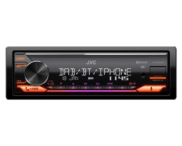 JVC KD-X482DBT - Bil - digital mottagare - in-streck - Enkel-DIN - 50 W x 4
