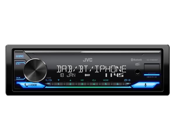 JVC KD-X482DBT - Bil - digital mottagare - in-streck - Enkel-DIN - 50 W x 4